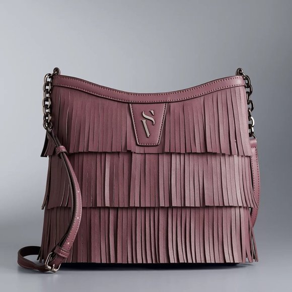 Simply Vera Handbags - Simply Vera Vera Wang Fringe Crossbody Bag